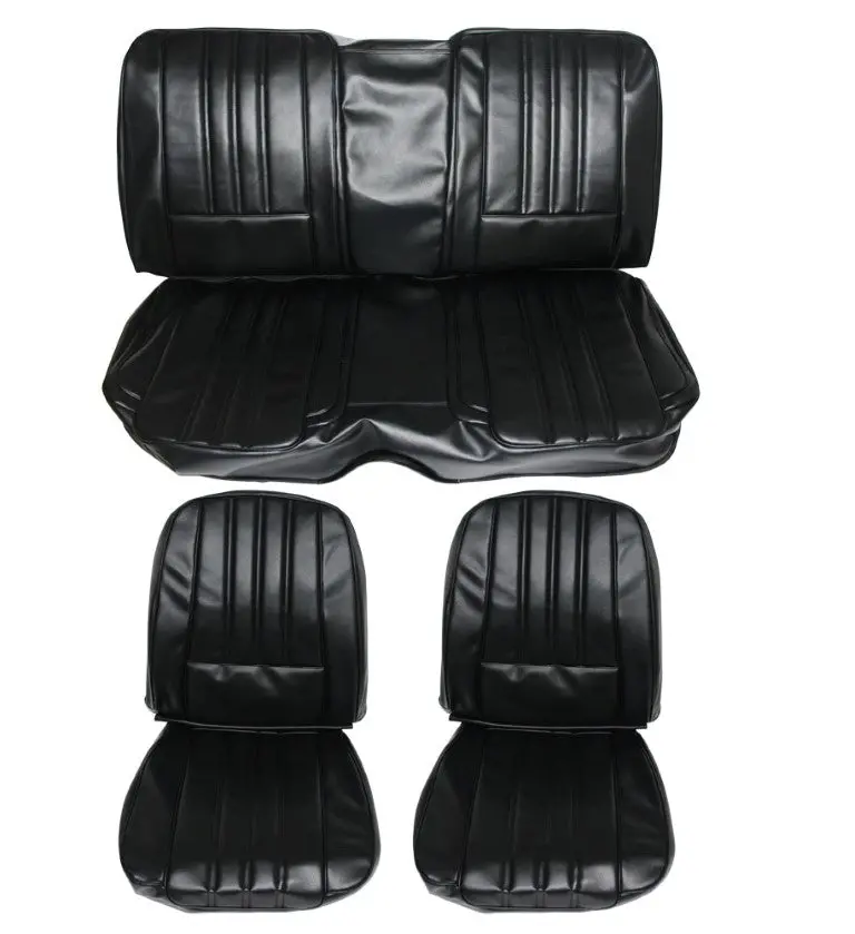 6616Ht-Buk-C 1968 Barracuda Notchback Deluxe Style Seat Cover Set 1
