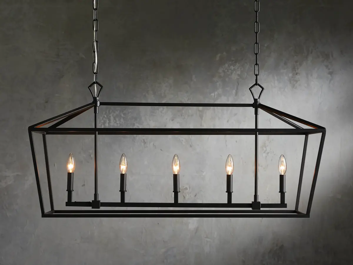 Garnet Rectangular Chandelier 1