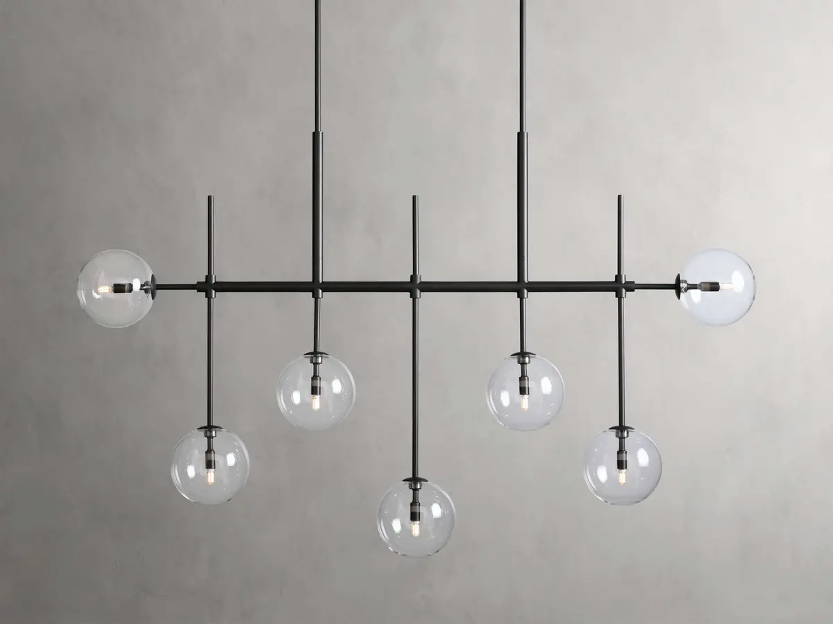 Roscoe 60" Linear Chandelier In Bronze 1