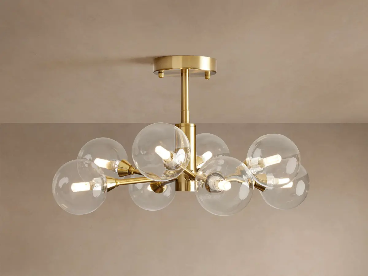 Apollo 20" Flush Mount In Brass 1