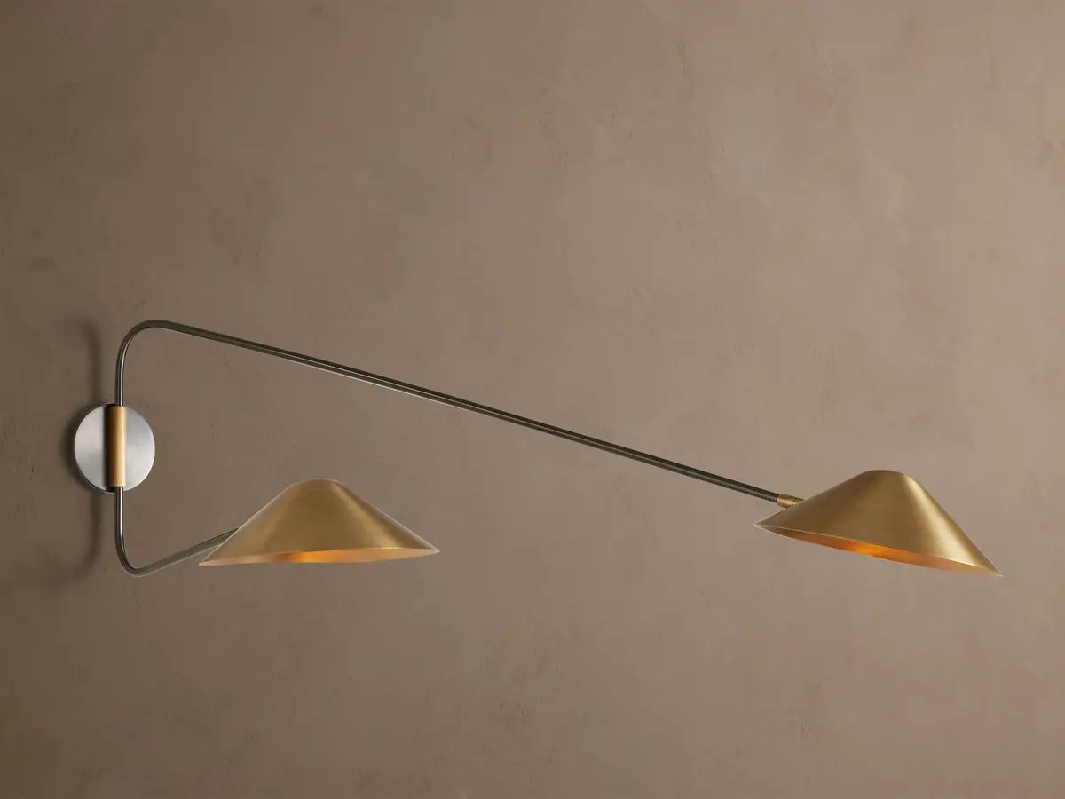Simms Long Arm Double Sconce 1