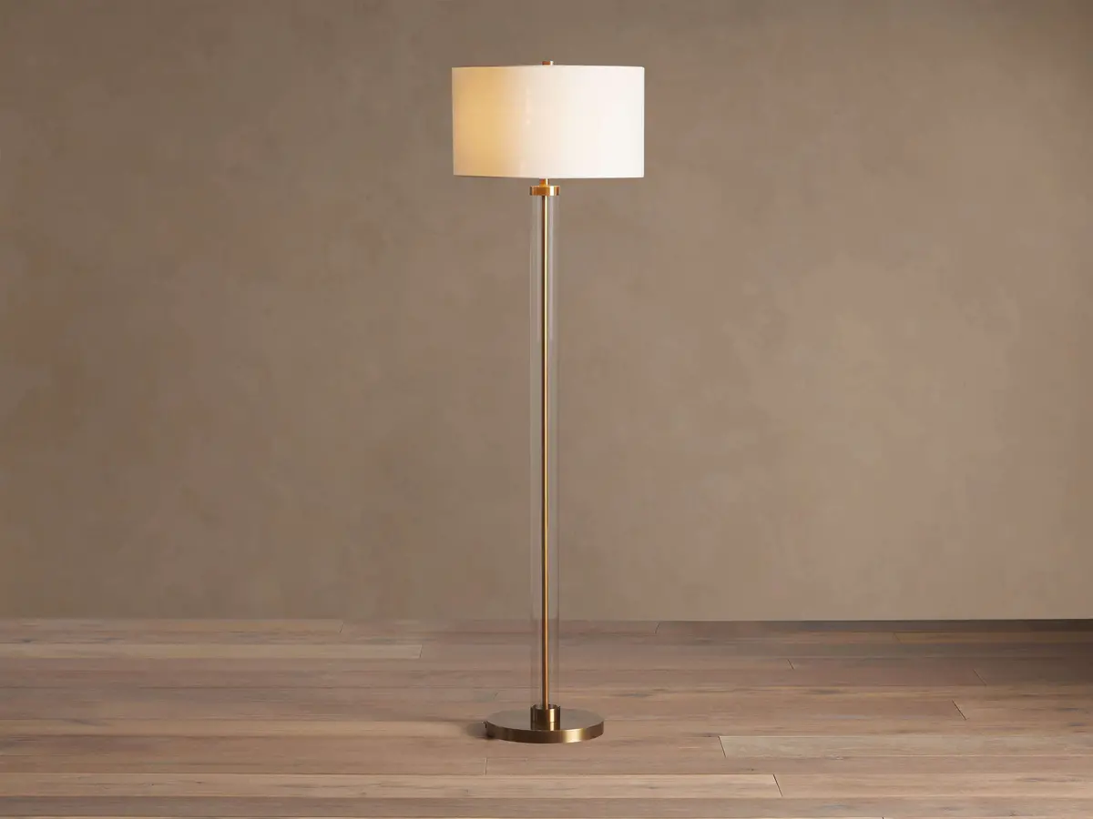 Glass Column Floor Lamp 1