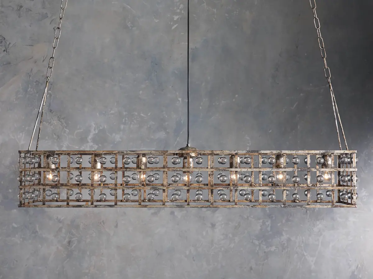 La Cage Rectangular Chandelier 1