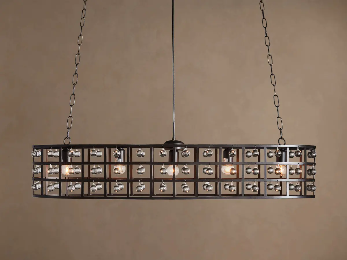 La Cage Oval Chandelier 1