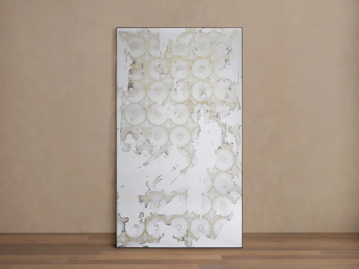 Cassandra Grand Floor Mirror In Cream 1