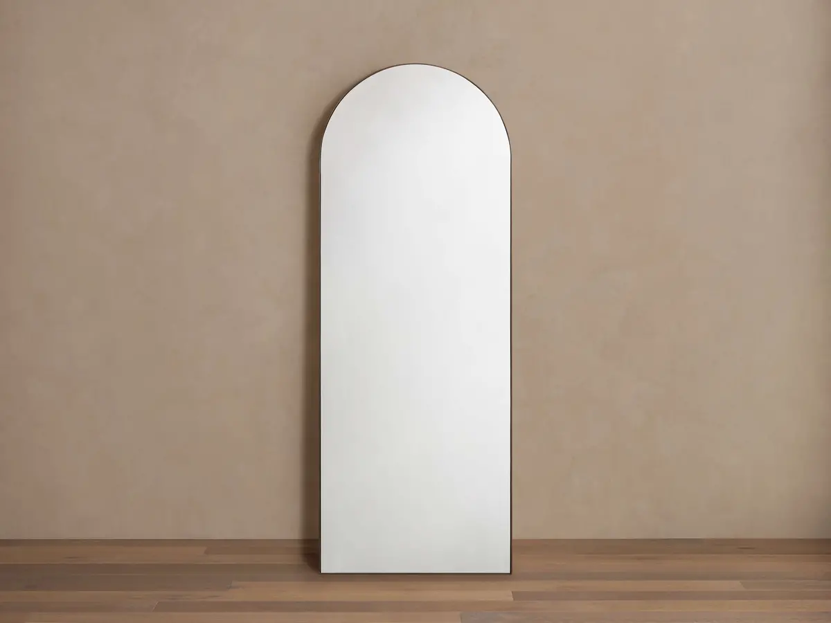 Lira Oak Arch Floor Mirror 1