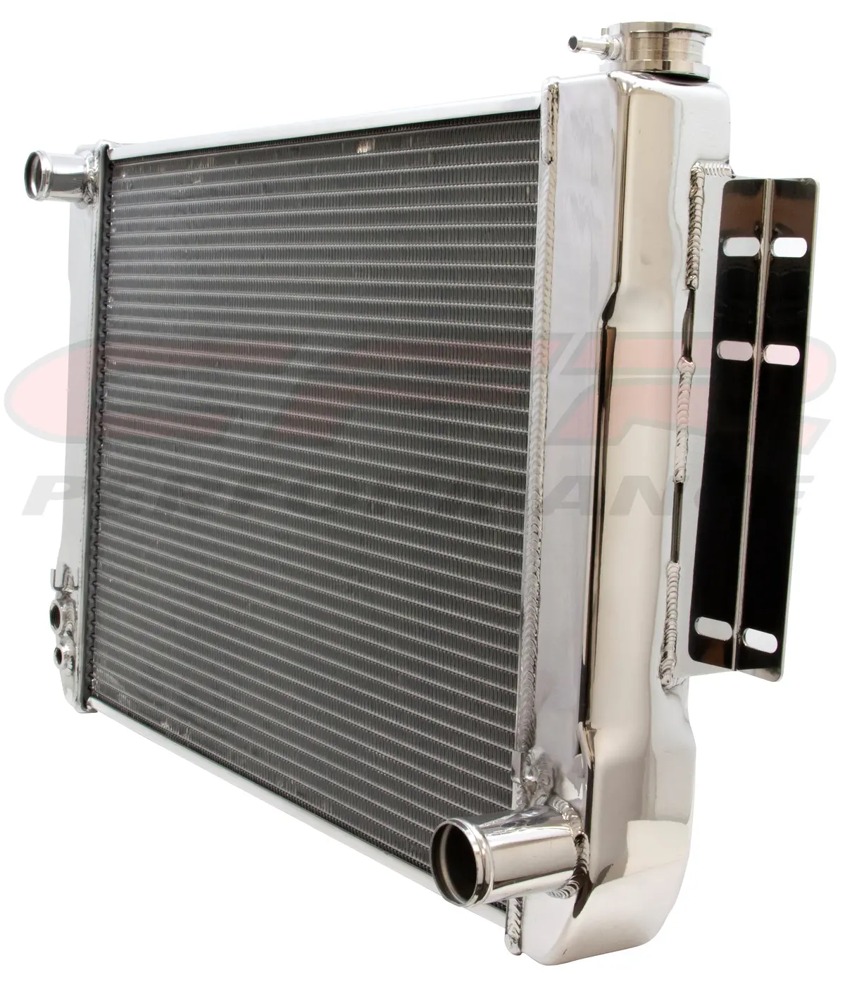 Aluminum Emc 1967-69 Chevy Camaro Direct Fit Radiator  W-At Cooler Kit - Polished 1
