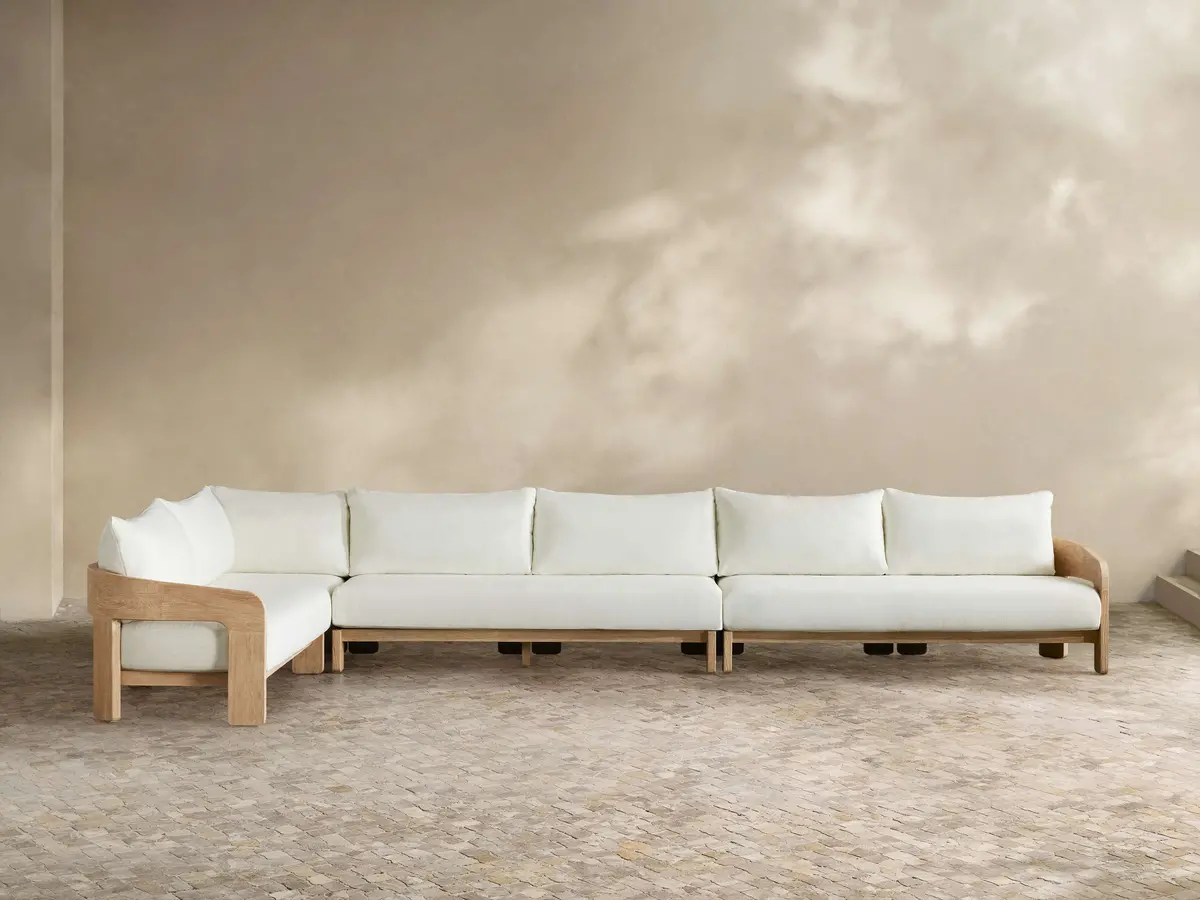 Anami Outdoor Three-Piece Corner Sectional 1