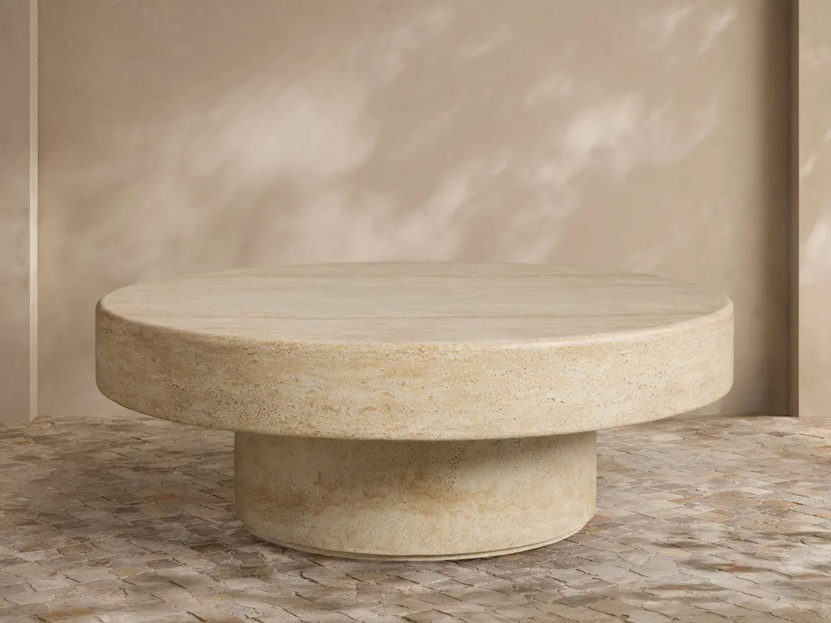 Azores Outdoor Round Coffee Table 1