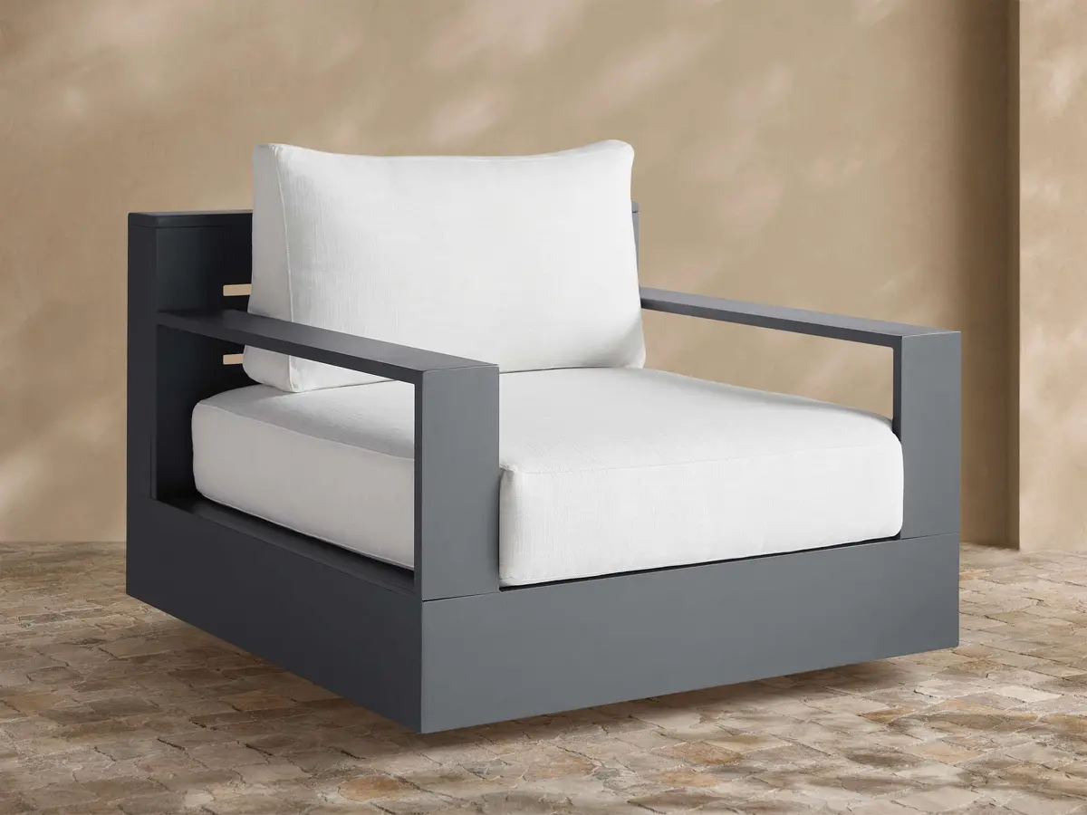 Bal Harbour Outdoor Aluminum Swivel Chair 1
