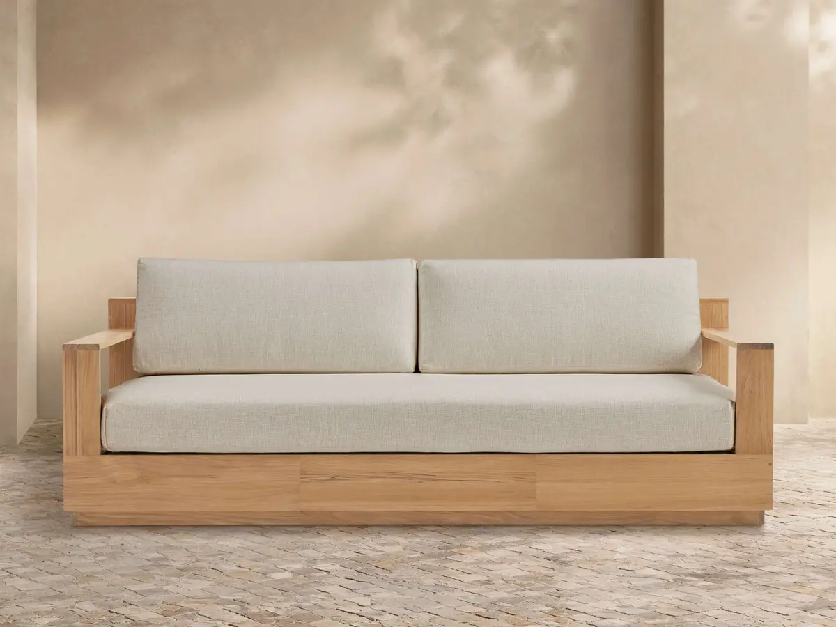 Bal Harbour Outdoor Teak Sofa 1