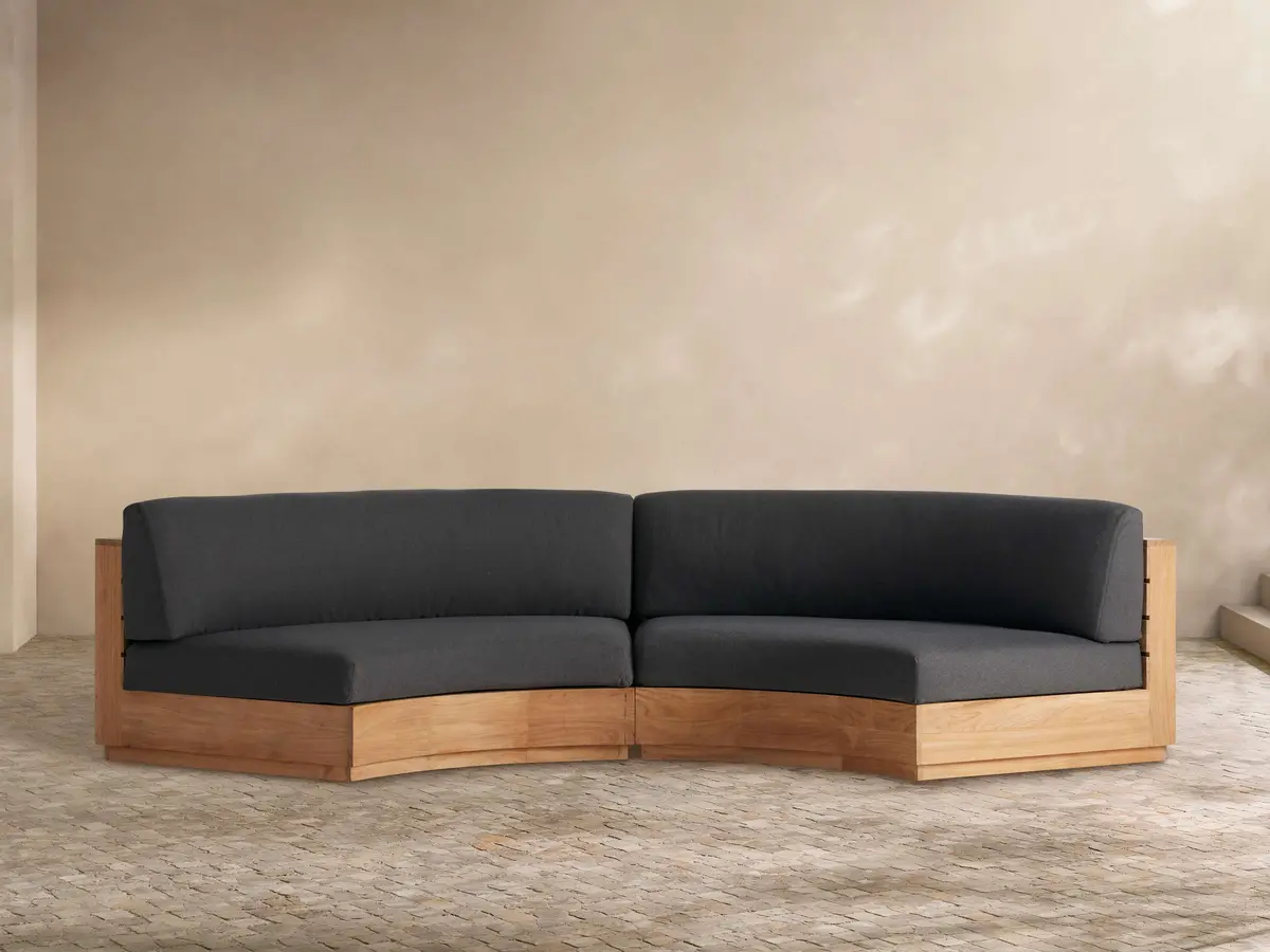 Bal Harbour Outdoor Curved Two-Piece Sectional 1