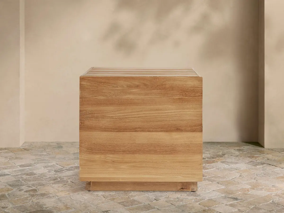 Bal Harbour Outdoor Teak End Table 1