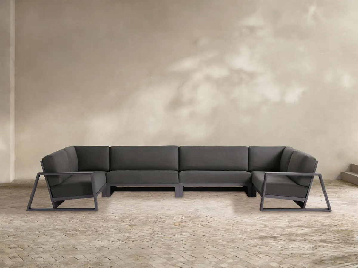 Canyon Outdoor Aluminum Four-Piece Sectional 1