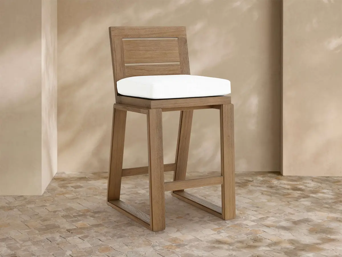 Canyon Outdoor Teak Barstool 1