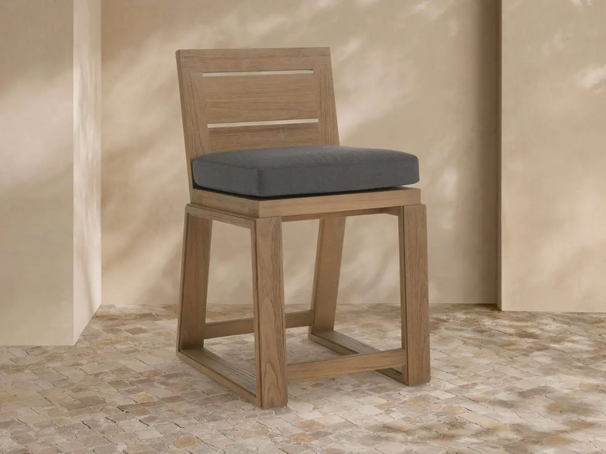 Canyon Outdoor Teak Counter Stool 1