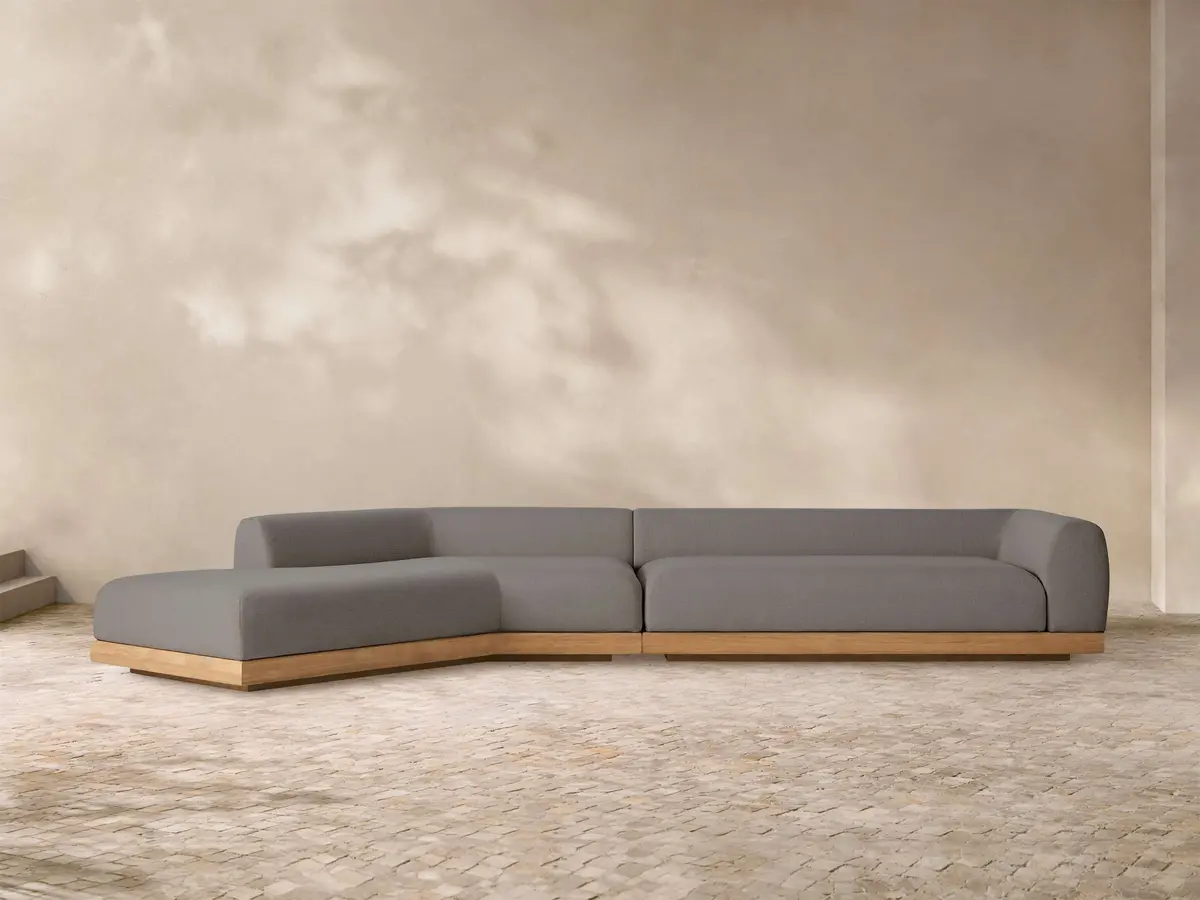 Carmel Outdoor Two-Piece Bumper Sectional 1