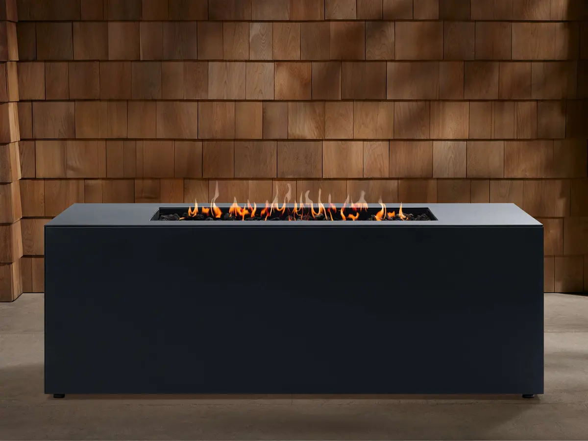 Coden Rectangular Natural Gas Fire Pit 1