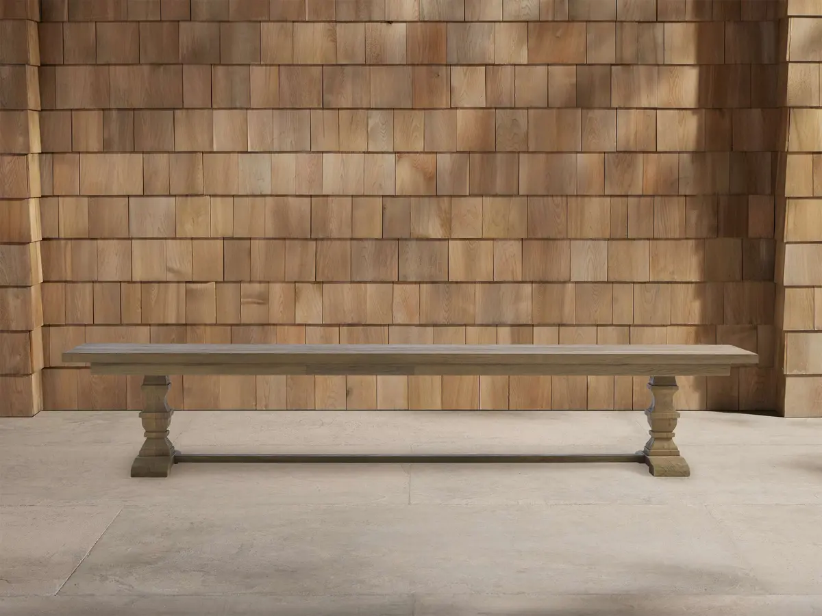 Hamptons Outdoor Dining Bench 1