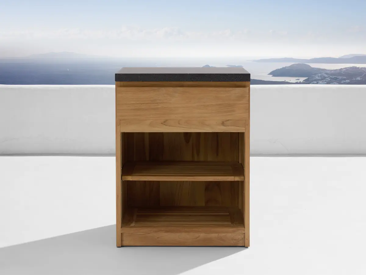 Outdoor Teak Modular Kitchen One-Drawer Cabinet 1