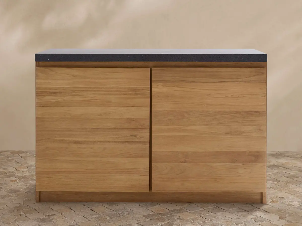 Outdoor Teak Modular Kitchen Two-Door Cabinet 1