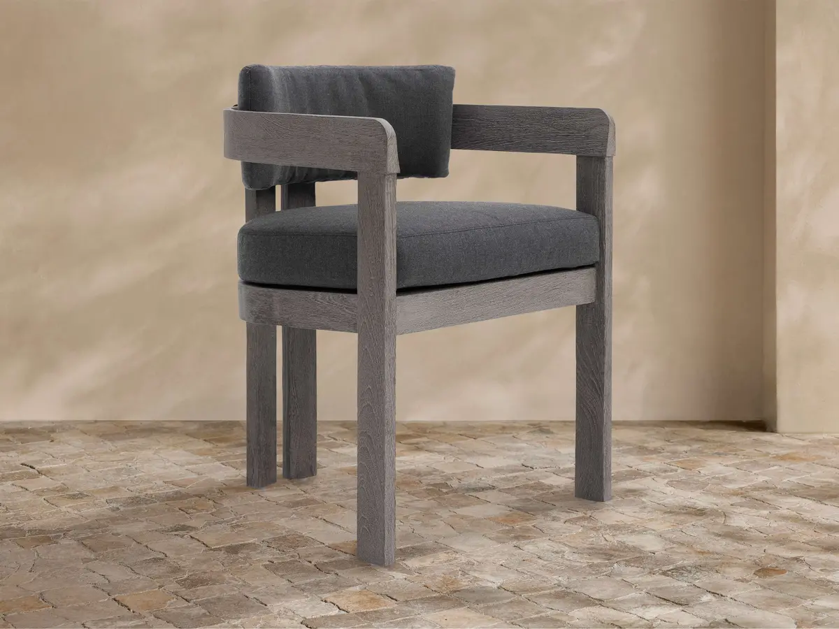 Milos Outdoor Dining Arm Chair 1