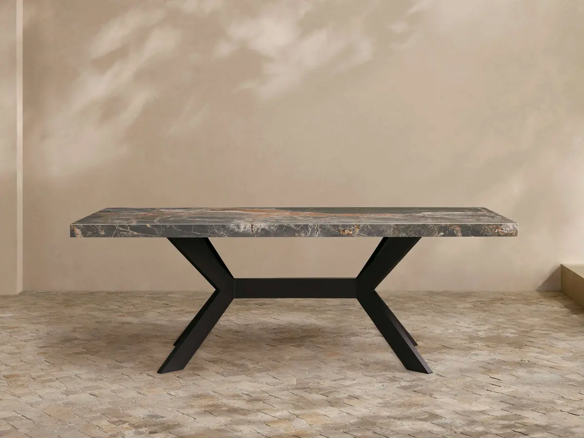 Outdoor Dining Table With Apex Base 1