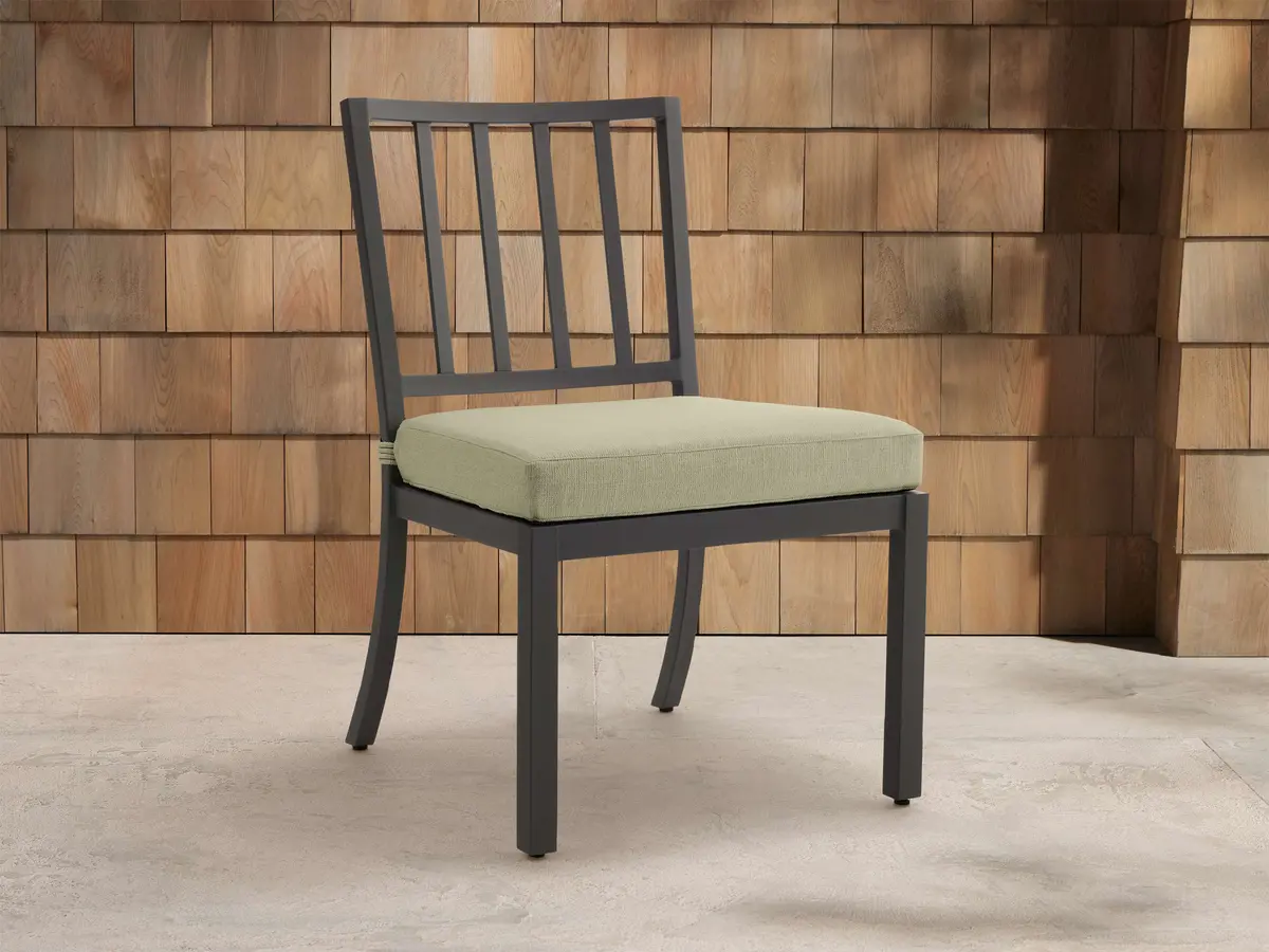 Montego Outdoor Aluminum Dining Side Chair In Eden Sage 1