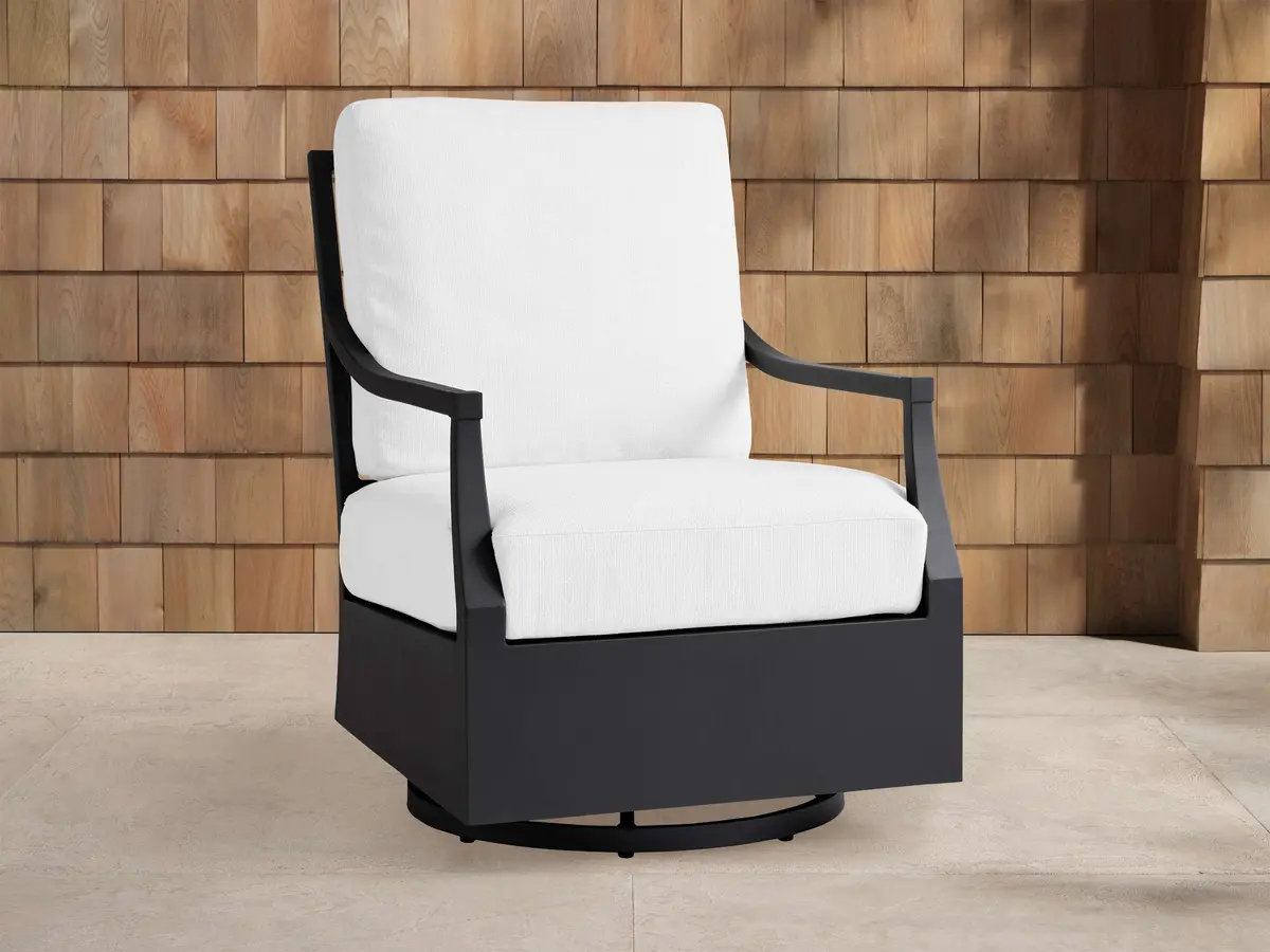 Montego Outdoor Aluminum Swivel Chair 1