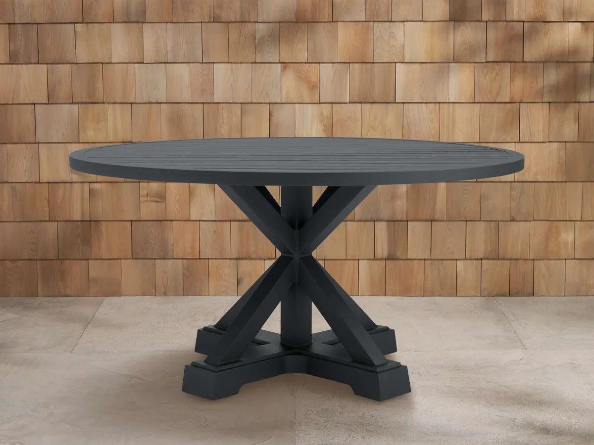 Montego Outdoor Aluminum Round Dining Table 1