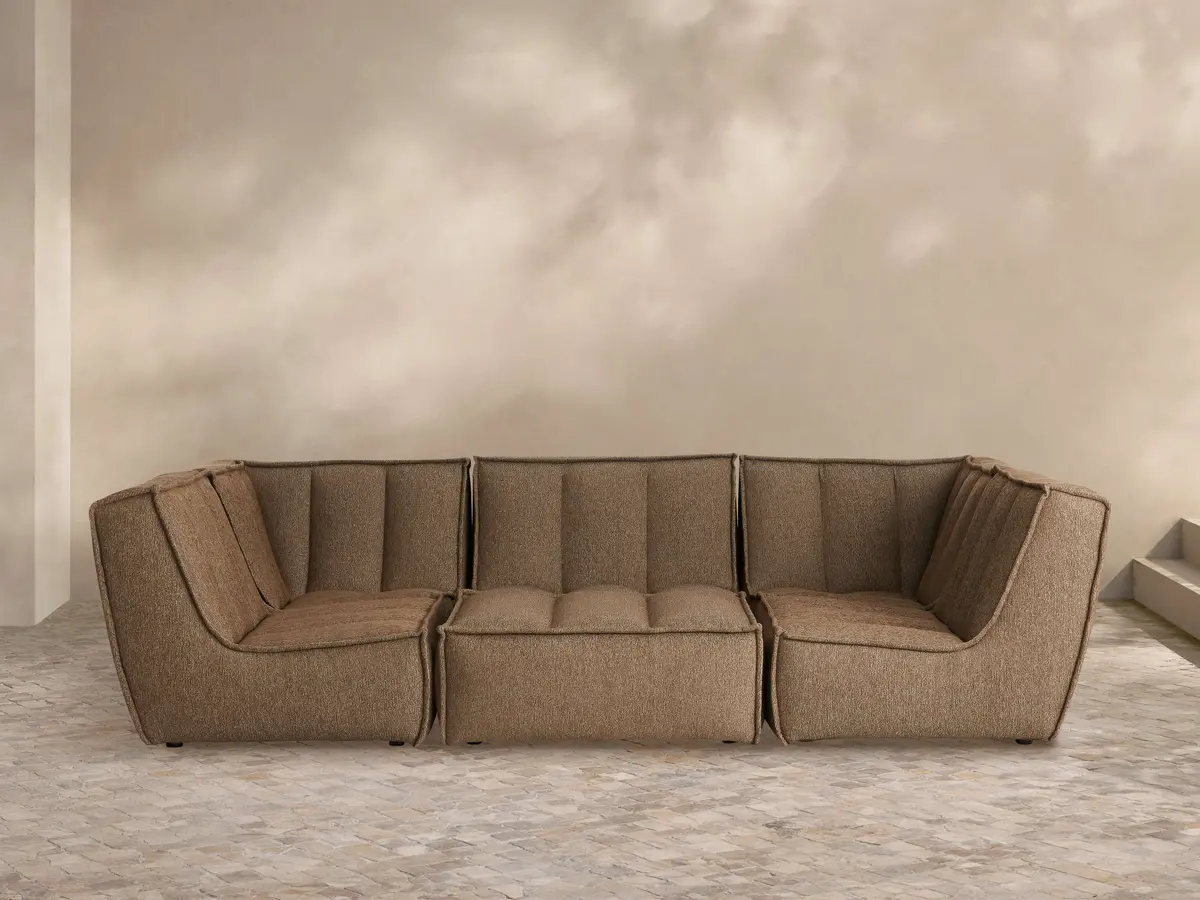 Porto Outdoor Six-Piece Pit Sectional 1