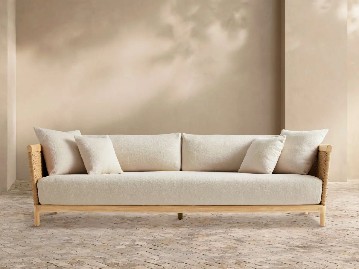 Puglia Outdoor Teak Sofa 1