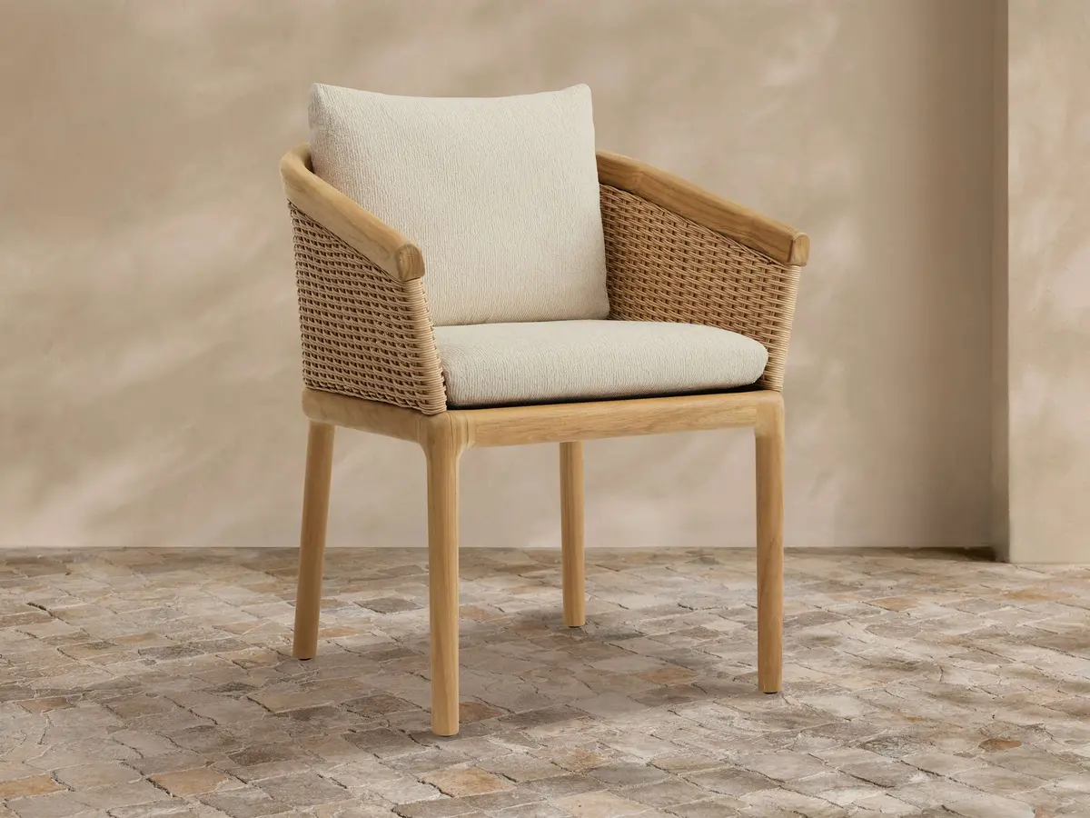 Puglia Outdoor Teak Dining Chair 1