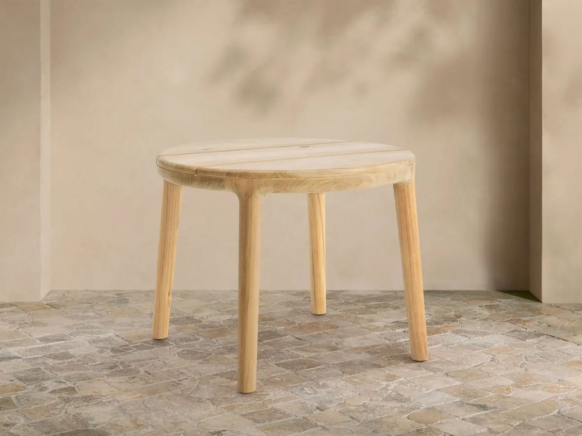 Puglia Outdoor Teak End Table 1