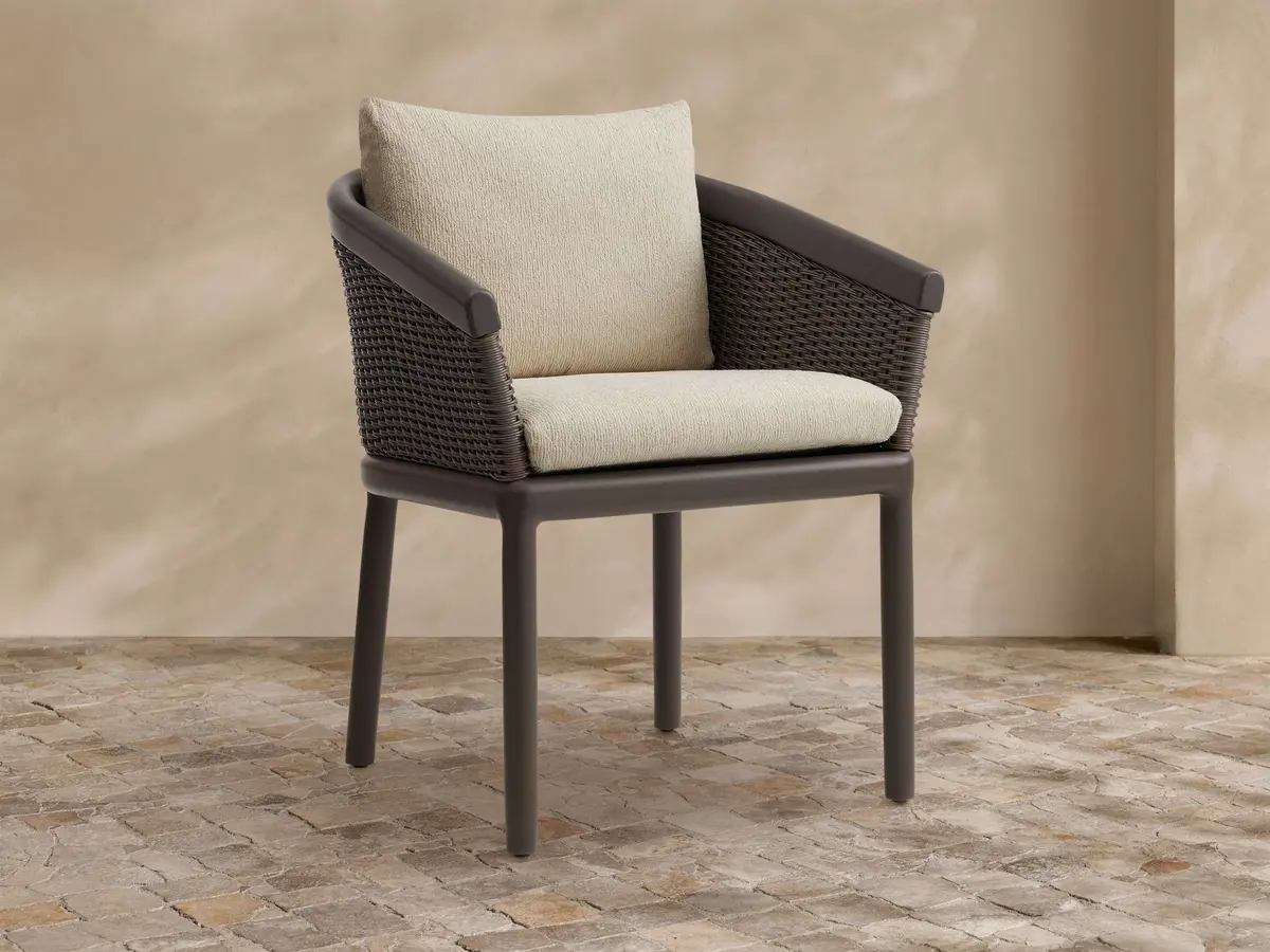 Puglia Outdoor Aluminum Dining Chair 1
