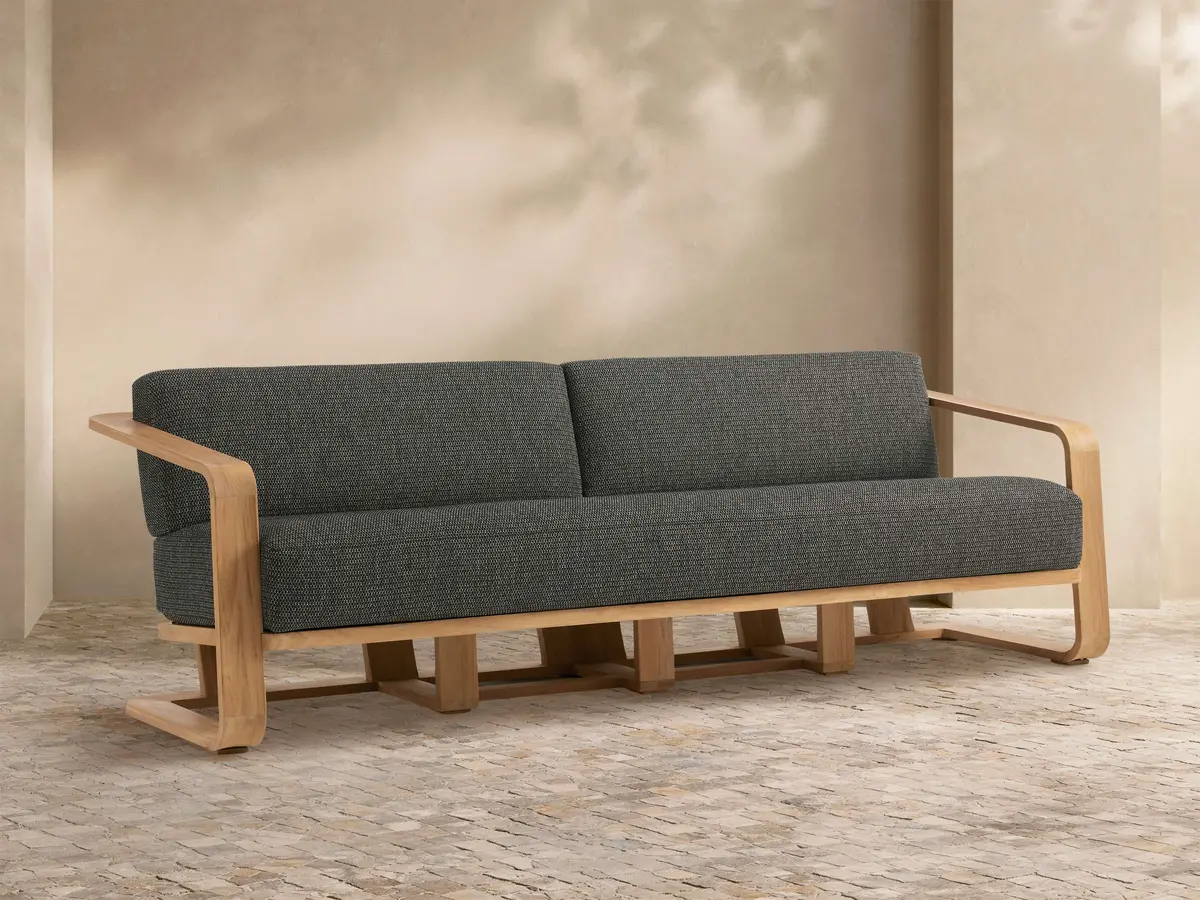 Sonoma Outdoor Teak Sofa 1