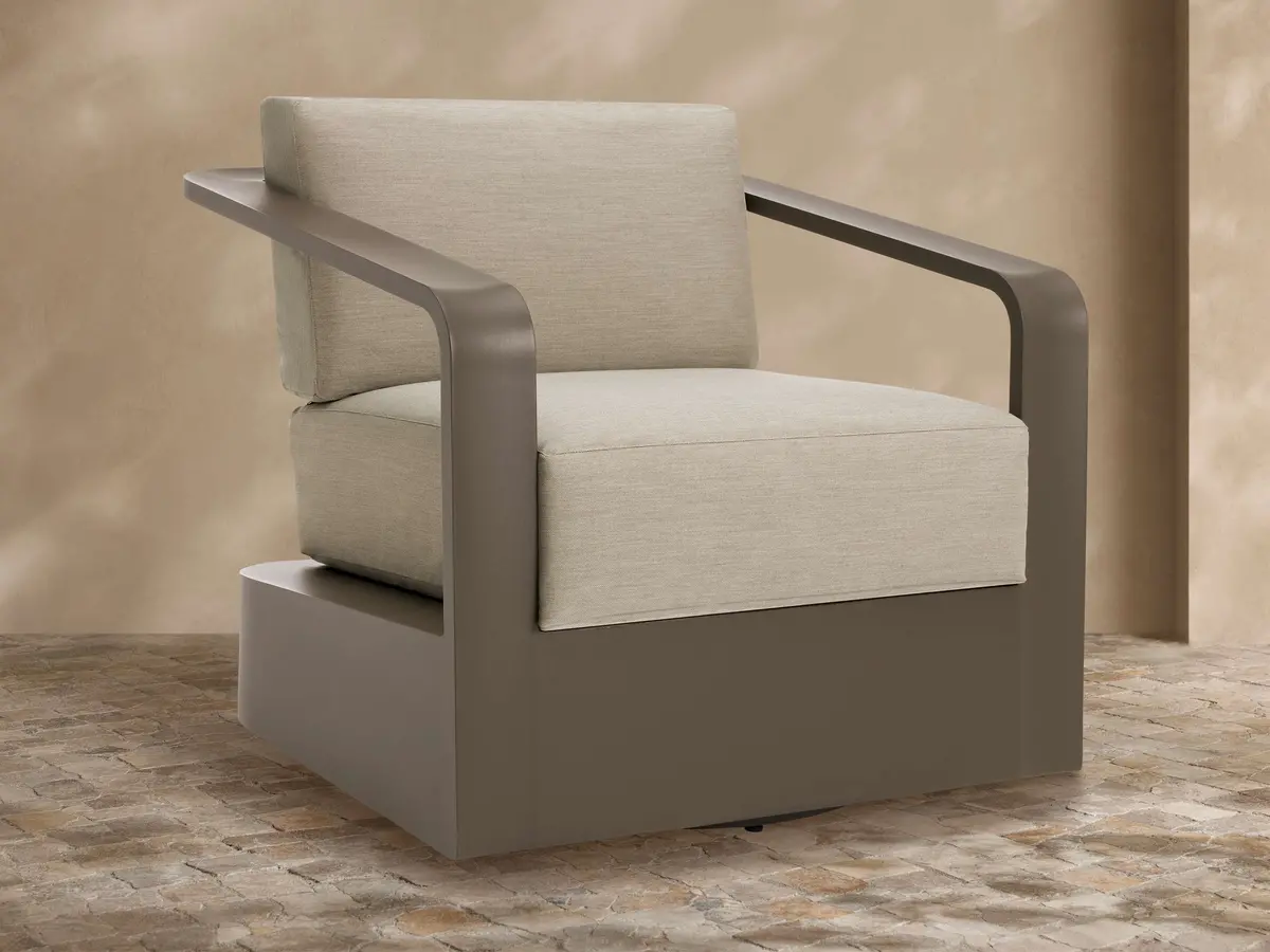 Sonoma Outdoor Aluminum Swivel Chair 1