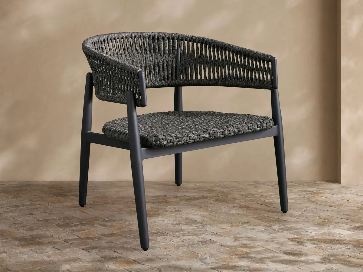 Talia Outdoor Aluminum Lounge Chair 1