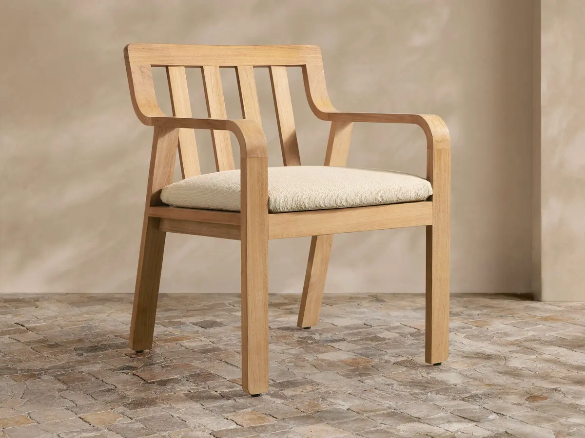 Zoe Outdoor Dining Arm Chair 1