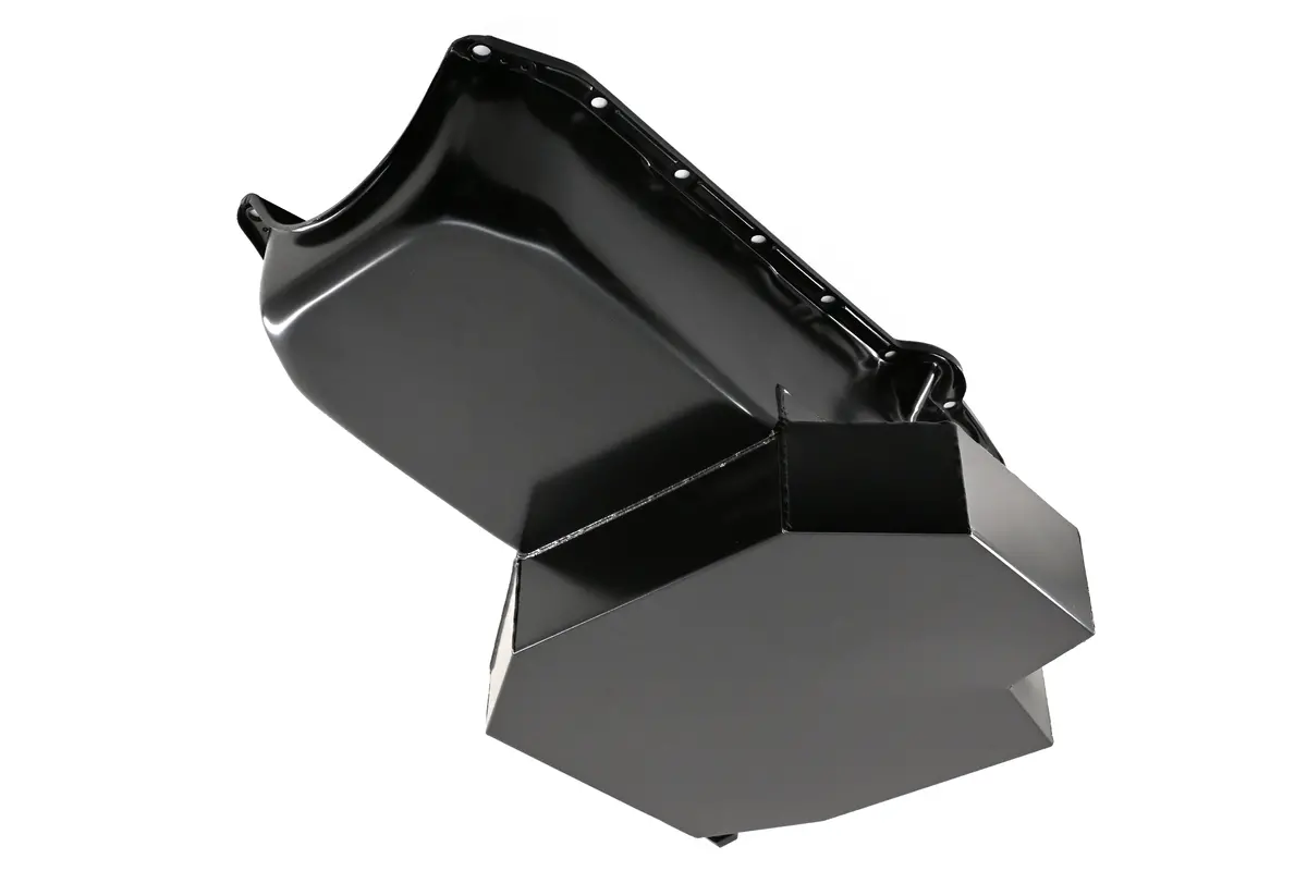 Steel Oil Pan Fits 1958–1979 Chevy Sb 283–400 – Champion Racing – Black 1