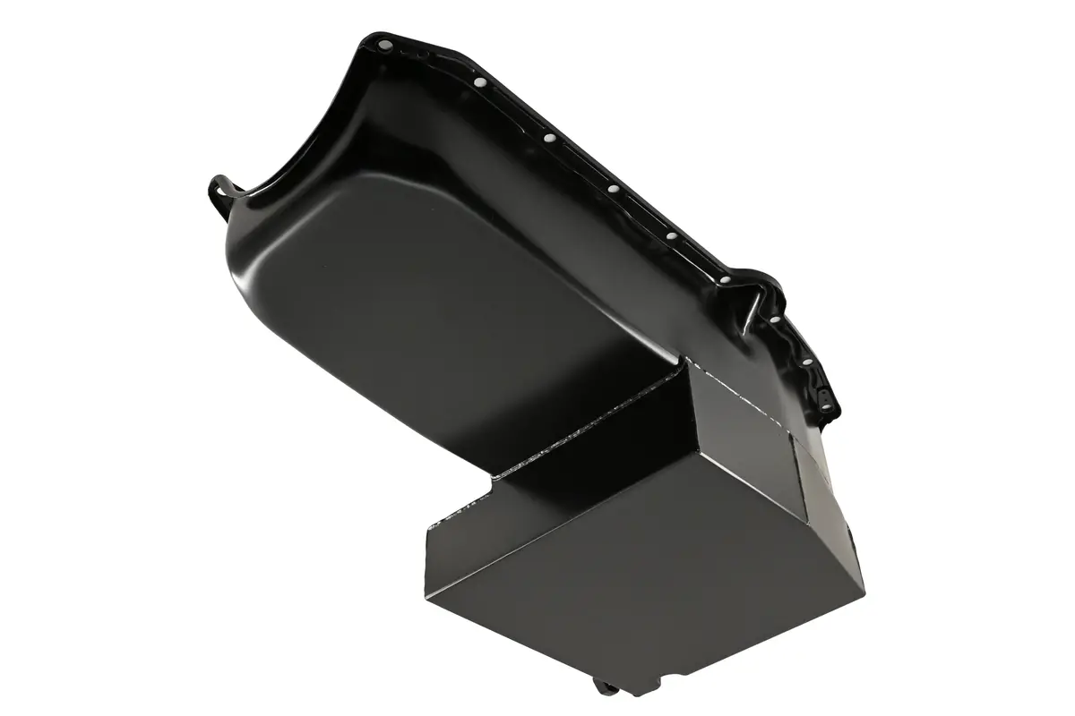 Steel Oil Pan – Fits 1958–1979 Chevy Sb 283–400 – Champion Racing – Imca Circle Track – Black 1