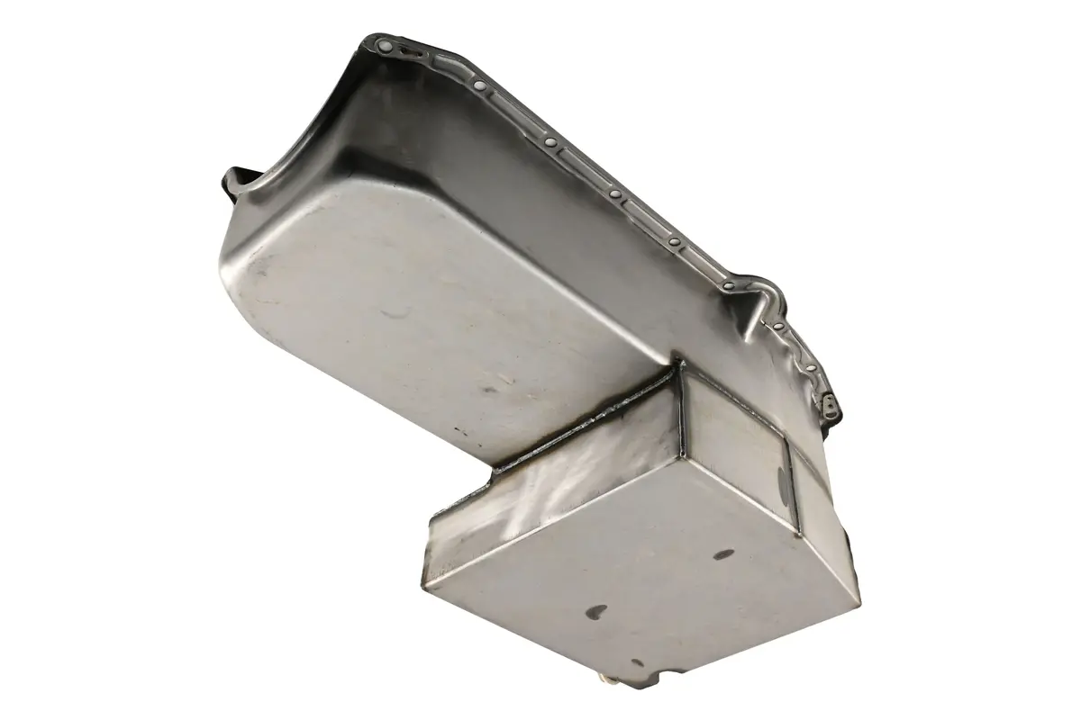 Steel Oil Pan – Fits 1958–1979 Chevy Sb 283–400 – Champion Racing – Imca Circle Track – Raw Steel 1