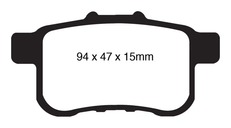 Ebc Redstuff Rear Brake Pads For 2009–2014 Acura Tsx 2.4L 1