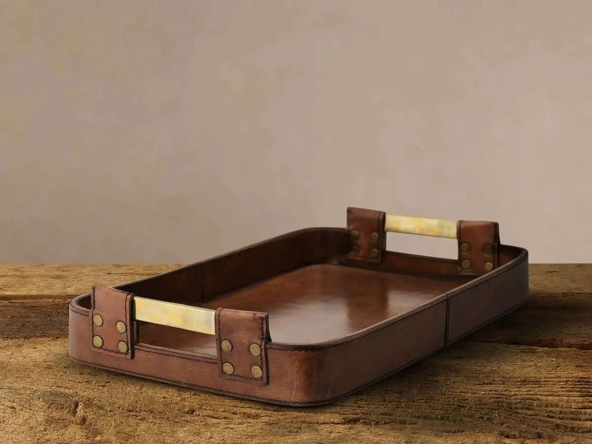 Andres Leather Tray 1