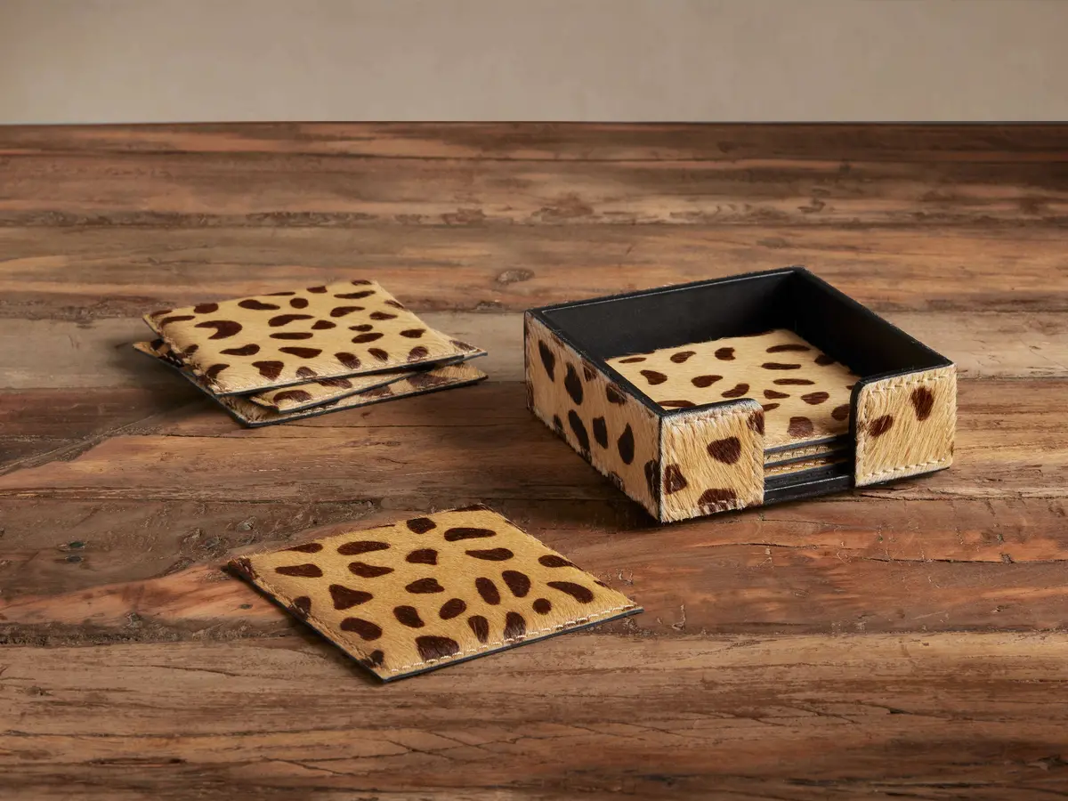 Cheetah Print Coasters (Set Of 4) 1