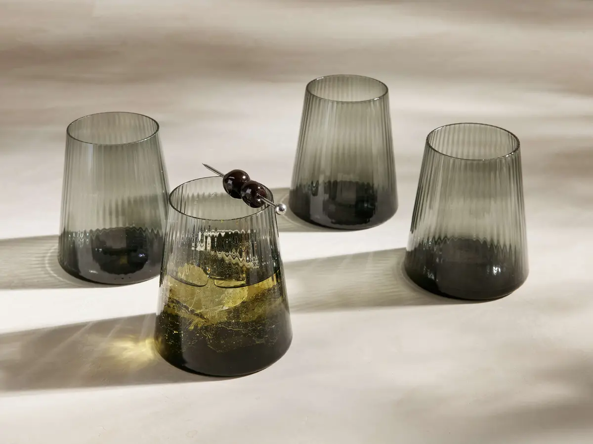Della All-Purpose Glasses In Smoke (Set Of 4) 1