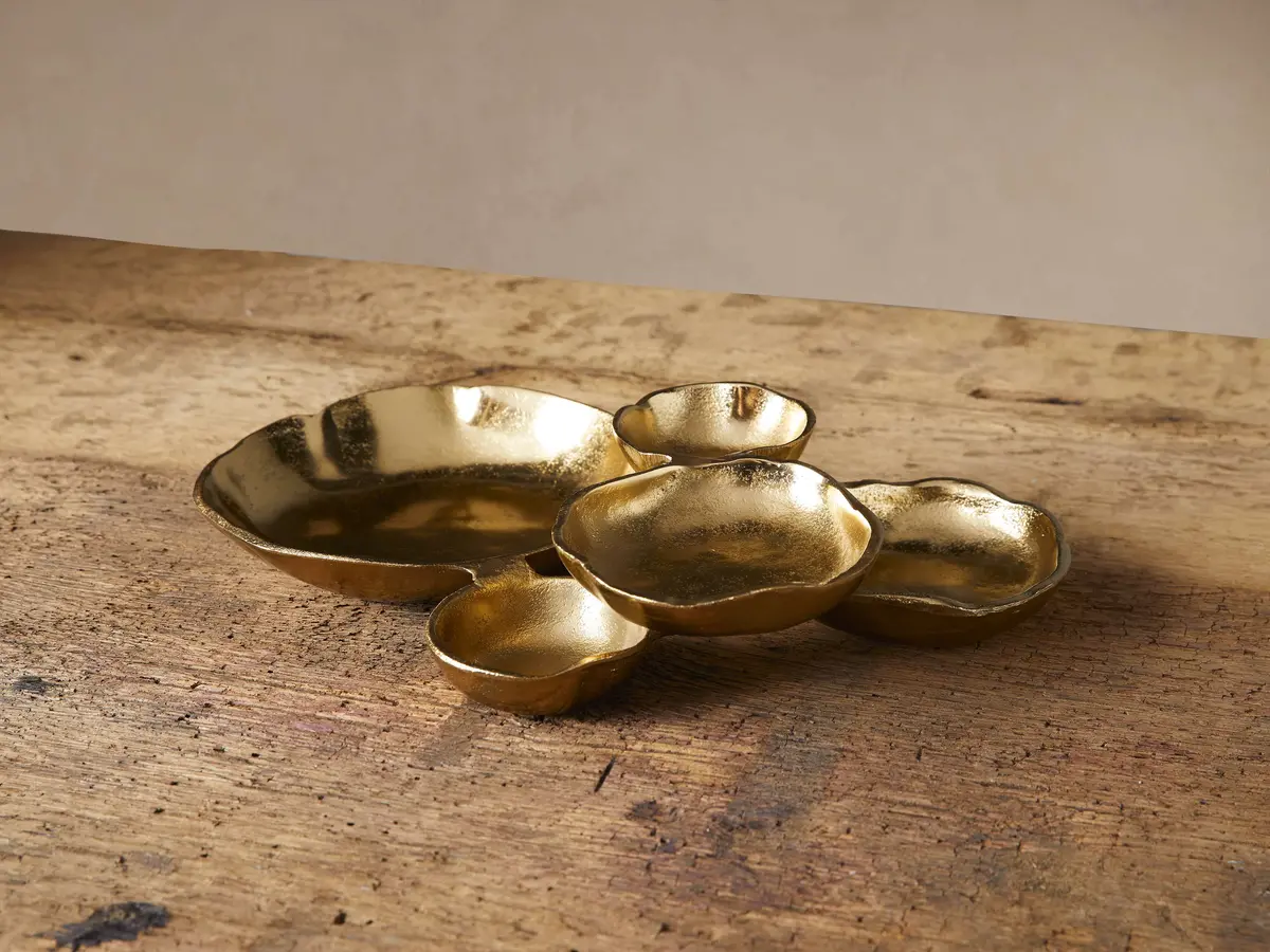 Klasa Small Dark Gold Platter 1