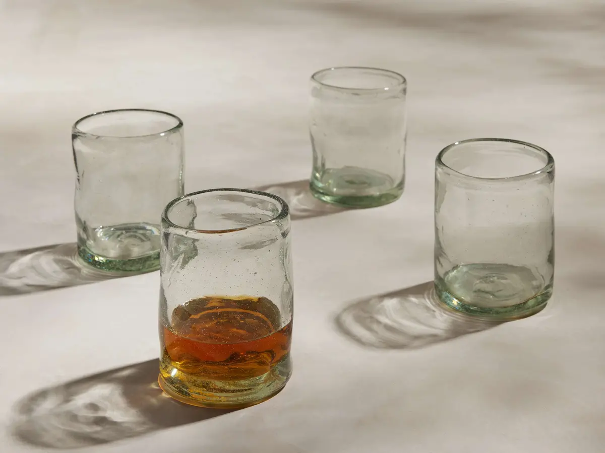 Organic Double Old-Fashioned Glasses (Set Of 4) 1