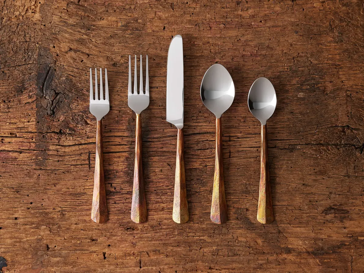 Arber Five Piece Place Setting In Copper 1