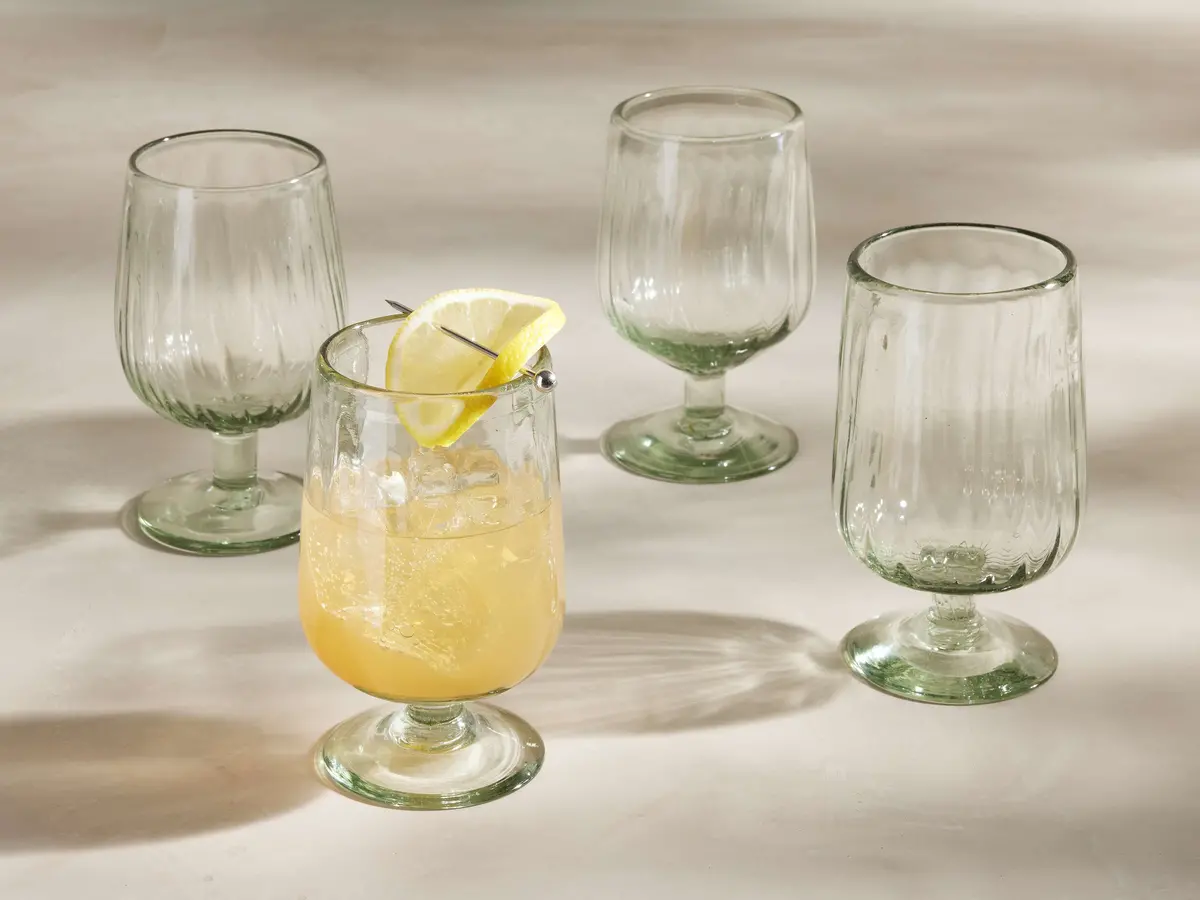 Seema Clear Goblet Glasses (Set Of 4) 1